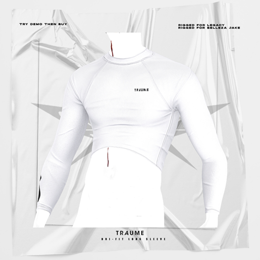 [Traume] Dri-FIT Long Sleeve White