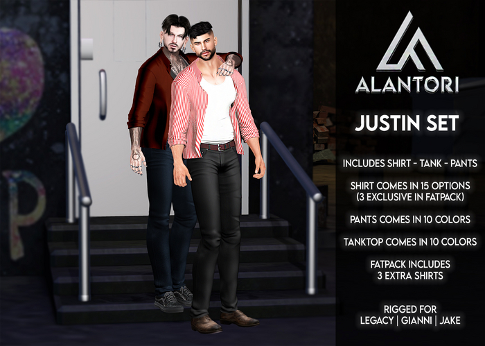 ALANTORI | Justin Complete Set FATPACK - Shirt, Tank & Pants [DEMO]