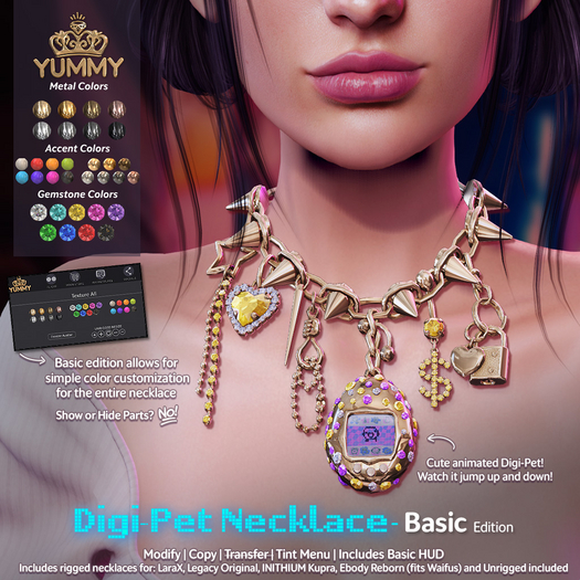 (Yummy) Digi-Pet Necklace Basic