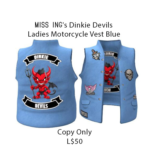 Miss Ing's DD MC Ladies Vest Blue