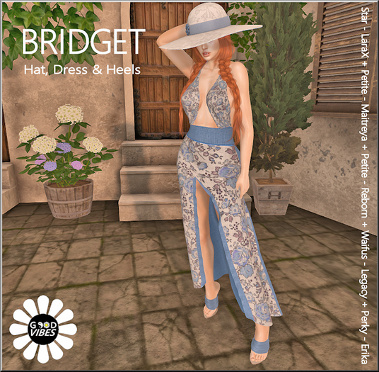 GoodVibes Bridget Dress Blue