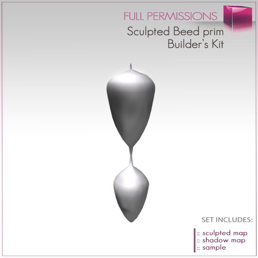 1 Prim Sculpted Beed Shape  Builder's Kit Set
