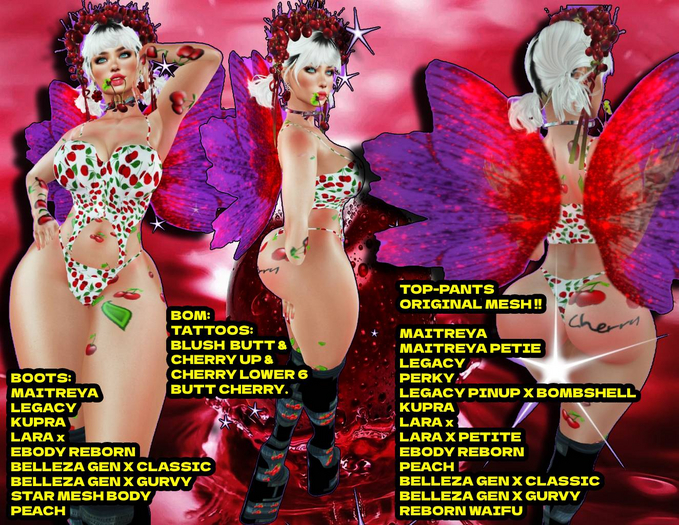 CHERRY_MAITR,MAITRPETIT,LEG PERKY,KUPR,LEG PINUPXBOMB,LARA,ETC