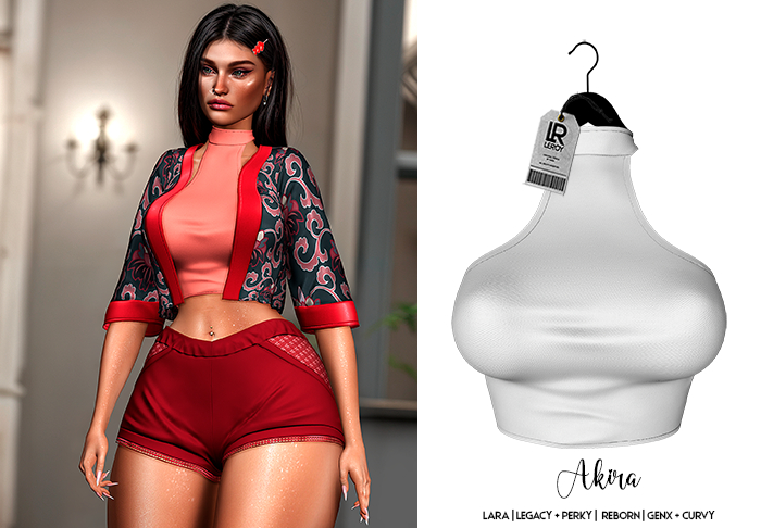 LEROY - Akira Cropped - White