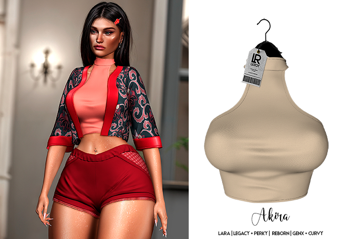 LEROY - Akira Cropped - Sand Gray