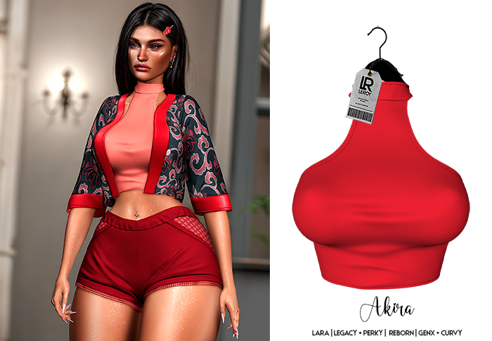 LEROY - Akira Cropped - Red Apple