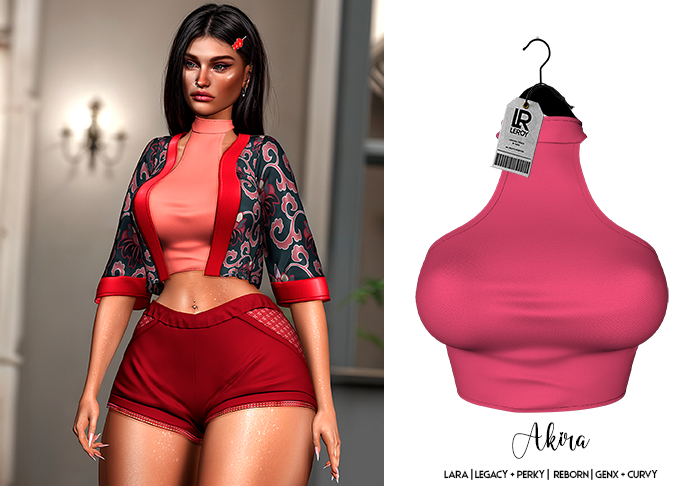 LEROY - Akira Cropped - Magenta