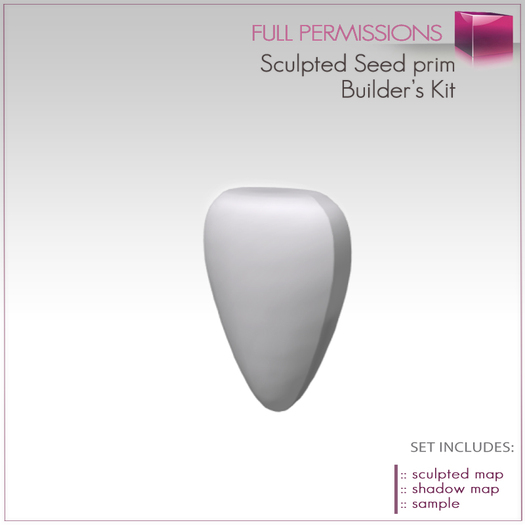 Sculpted Seed Shape  Builder's Kit Set