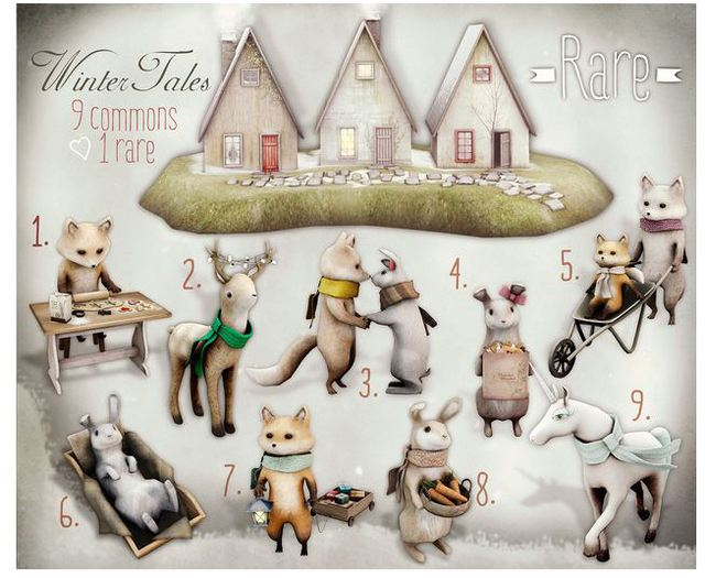 *ionic* Winter Tales COMPLETE SET El unicornio magico / Village