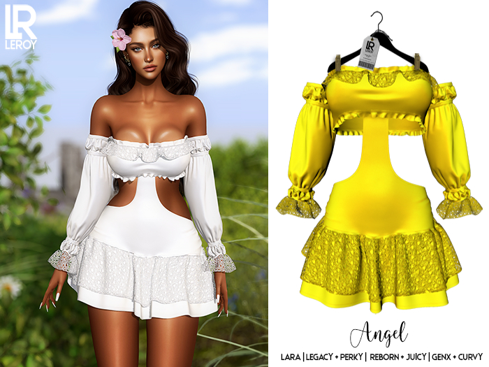 LEROY - Angel Dress - Yellow