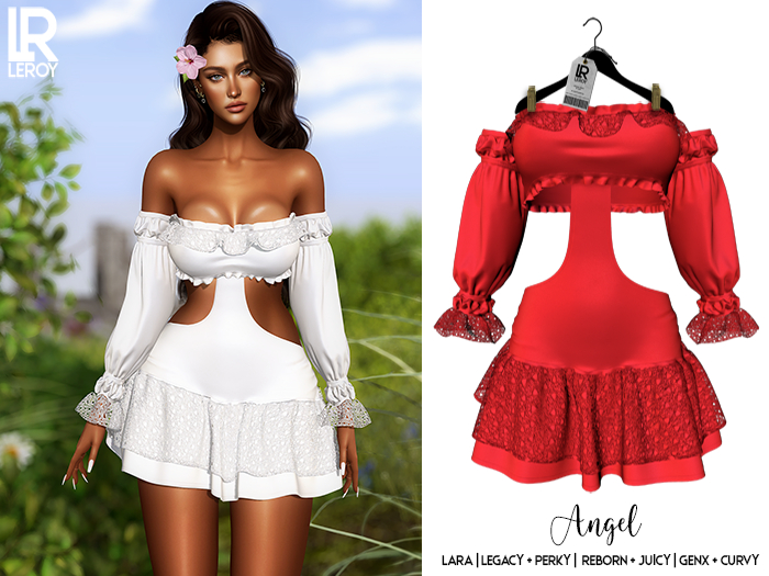 LEROY - Angel Dress - Red