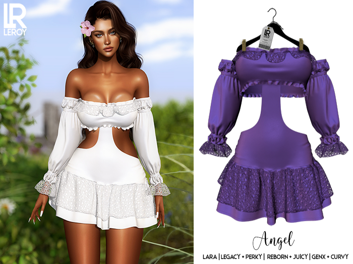LEROY - Angel Dress - Purple