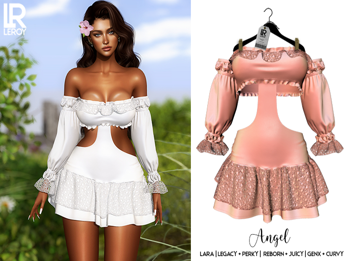 LEROY - Angel Dress - Peach