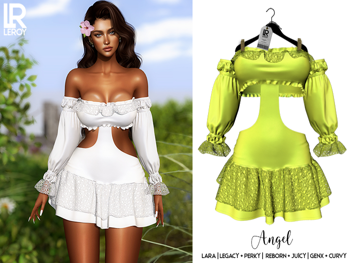 LEROY - Angel Dress - Lemon