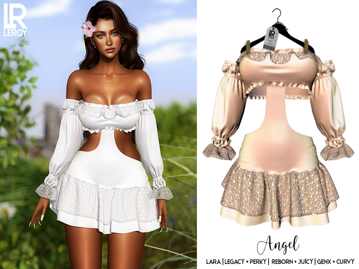 LEROY - Angel Dress - Cream