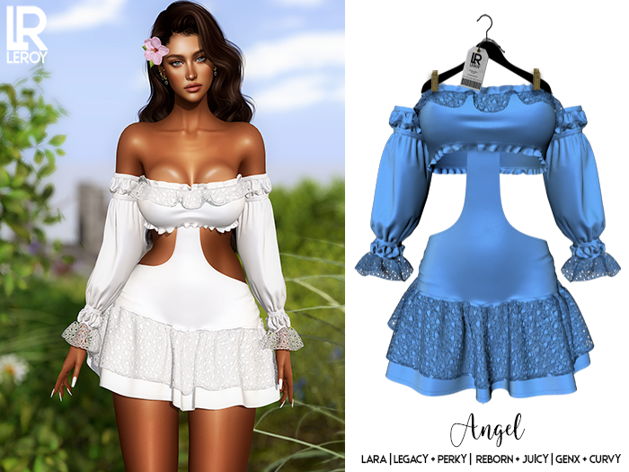 LEROY - Angel Dress - Blue