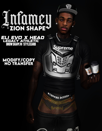 infamey - zion shape w/ brow shape & stylecard
