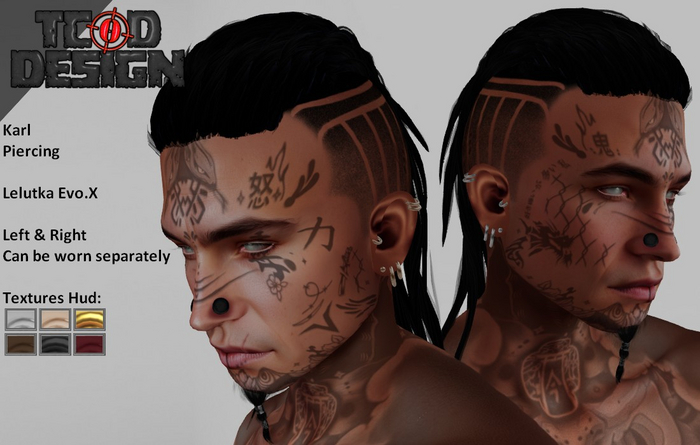 Piercing [Lelutka Evo.X] ~ Karl [DEMO]