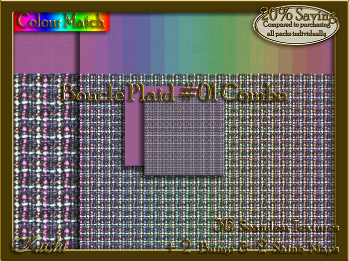 Boucle Plaid #01 COMBO Texture Bundle