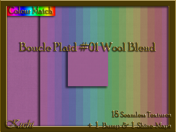 Boucle Plaid #01 WOOL BLEND Texture Pack