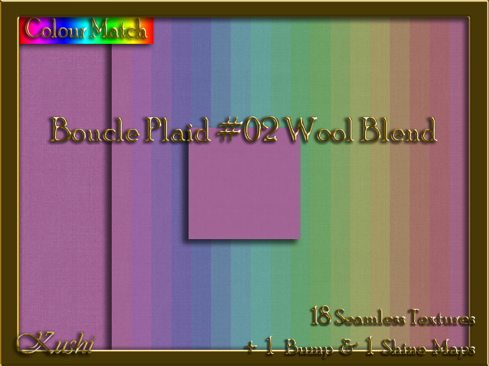 Boucle Plaid #02 WOOL BLEND Texture Pack
