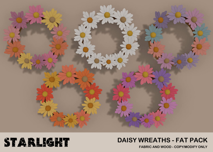 :: SA ::  Daisy Wreath - Fat Pack