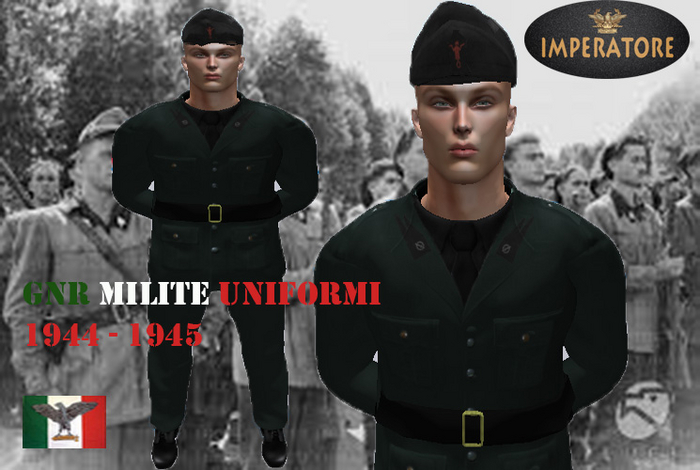 GNR MILITE UNIFORMI NEW MODEL 1944 - 1945