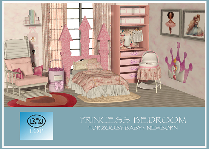 LOP PRINCESS BEDROOM ZOOBY (BABY & NEWBORN) (ADD)