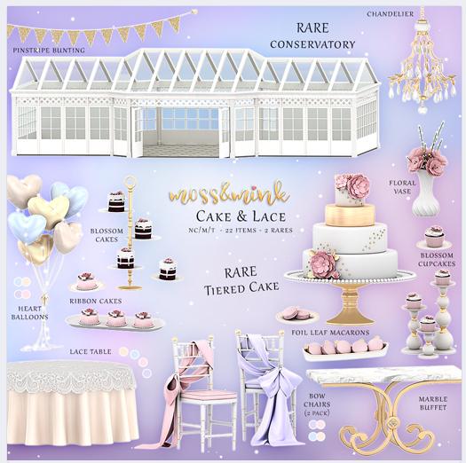 {moss&mink} Cake & Lace - Tier Cake RARE