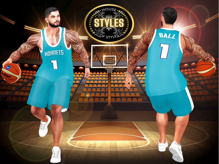 Charlotte Hornets BALL Men's Basketball Jersey