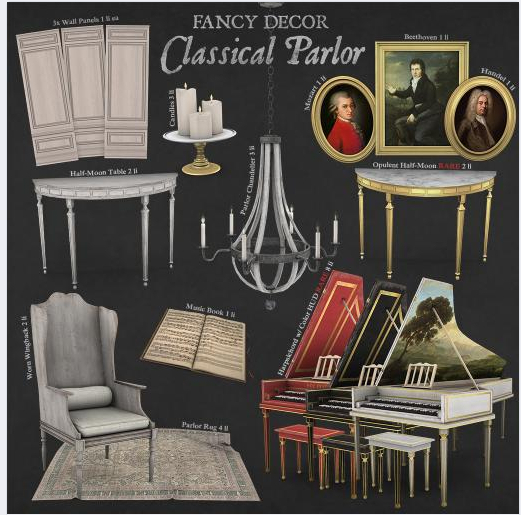 Fancy Decor: Opulent Half-Moon Table RARE