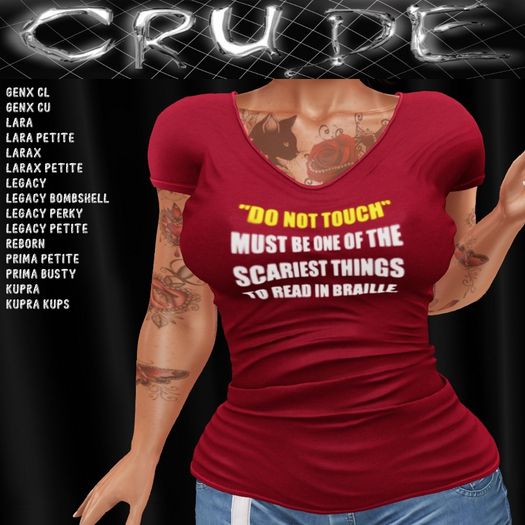 "Do not touch" must be one of the scariest things to read in braille Women's T-Shirt (WJS)  <Wear Me>