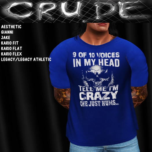 9 out of 10 Voices in my head... Men's T-Shirt (MCT)  <Wear Me>