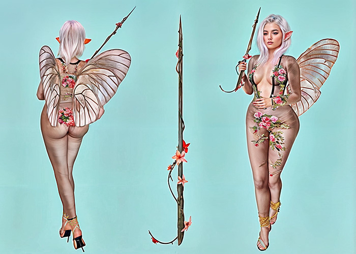 *Heart* - Floral Fae Set 2