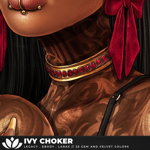 [BL] Ivy choker G&M . FATPACK