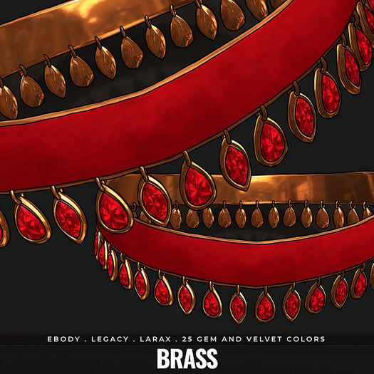 [BL] Ivy choker V&G . brass