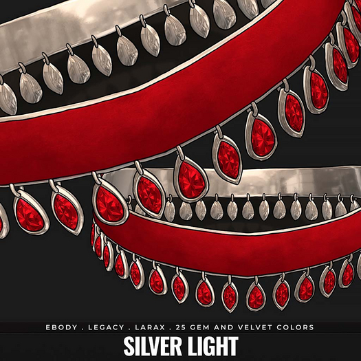 [BL] Ivy choker V&G . silver light