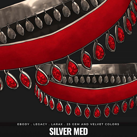 [BL] Ivy choker V&G . silver med