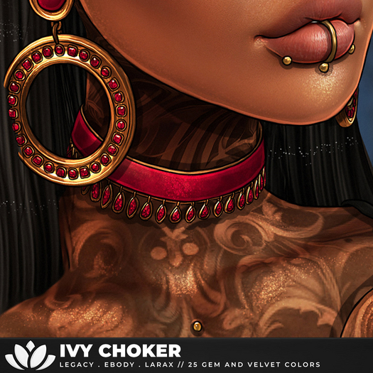 [BL] Ivy choker V&G . FATPACK