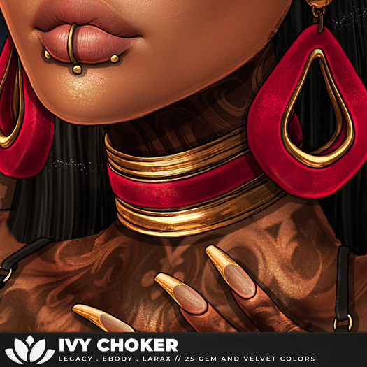 [BL] Ivy choker V&M . FATPACK