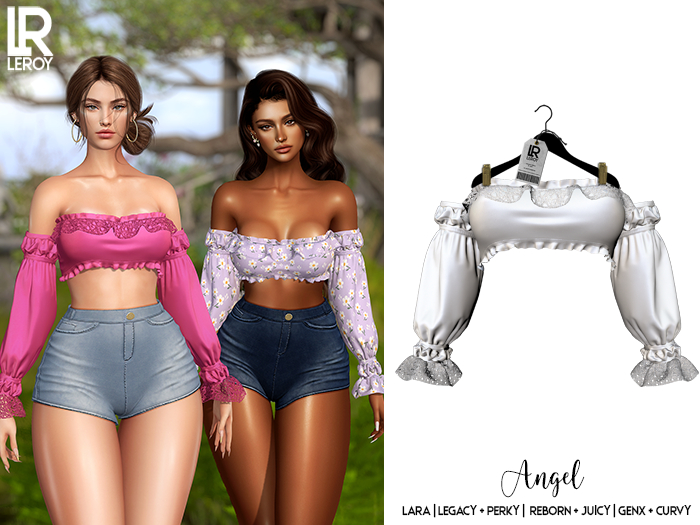 LEROY - Angel Top - White