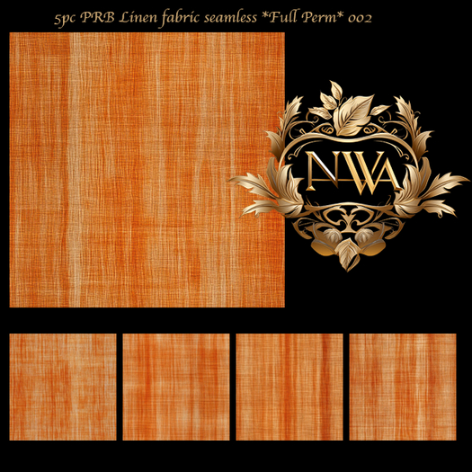 5pc PRB Linen fabric seamless *Full Perm* 002