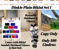 Dinkified Dinkie Plain Bikini Set 1