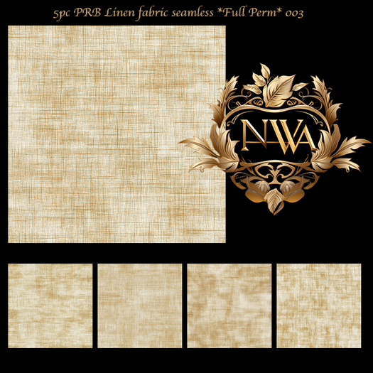 5pc PRB Linen fabric seamless *Full Perm* 003