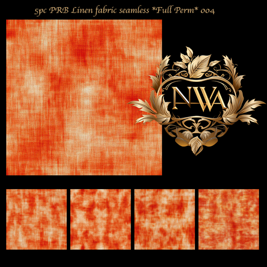 5pc PRB Linen fabric seamless *Full Perm* 004