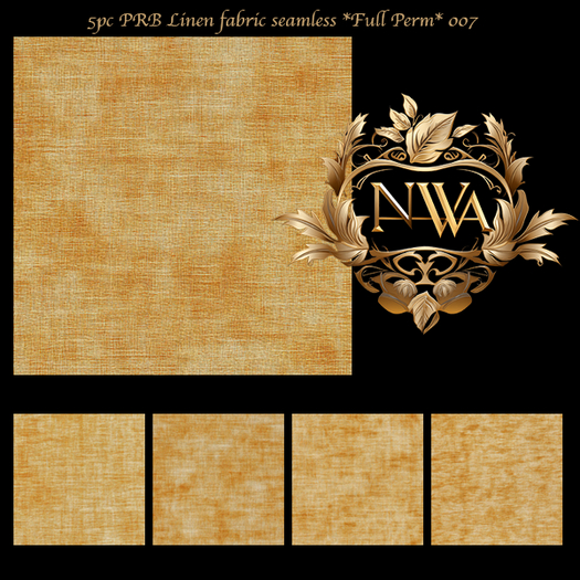5pc PRB Linen fabric seamless *Full Perm* 007