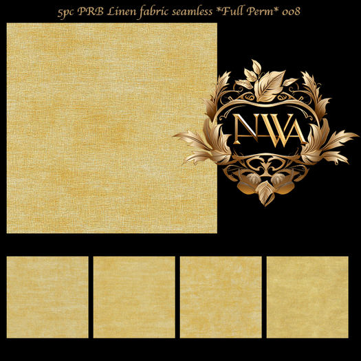 5pc PRB Linen fabric seamless *Full Perm* 008