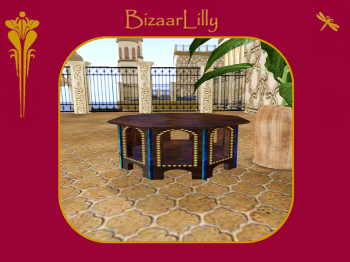 Turkish Delight Low Table ~ Indigo