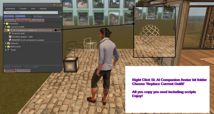 Second Life Marketplace - SL AI Companion Avatar kit