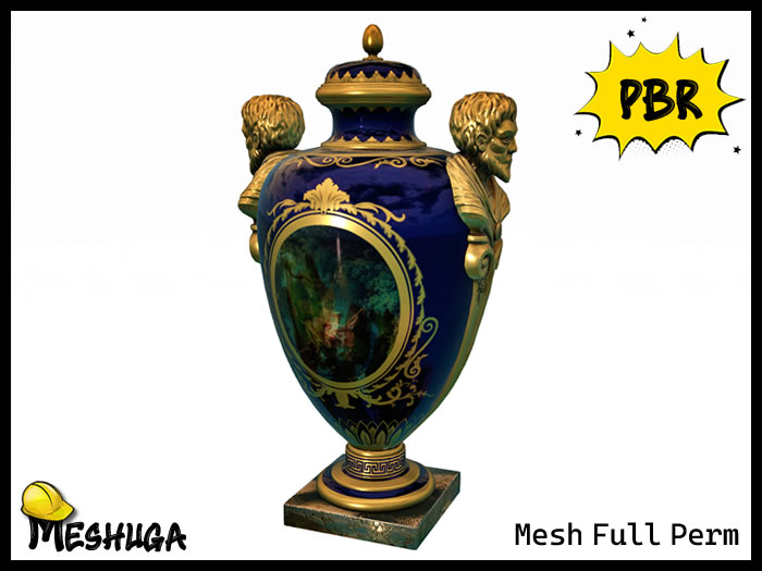 Meshuga PBR Victorian Decoration Vase Urn FULL PERM MESH